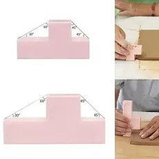 Novas Ferramentas De Corte De Ângulo De Argila Cerâmica Rosa Em Forma De T 30/45/60 Graus Chanfrado Linha De Lama Placa