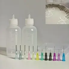 50ml Garrafa De Pintura De Lama De Cerâmica Multi-Agulha Espremer DIY Textura Coloração Esmalte Pintado Ferramenta De Es