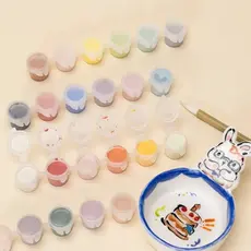 Novo 24 Cores/Conjunto Pigmento De Pintura Cerâmica Underglaze Cor Jingdezhen Temperatura Média De Cozimento