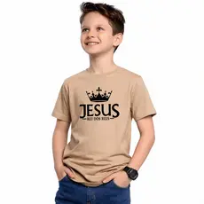 Camiseta Infantil e Juvenil Jesus Salva Cristão 100% Algodão Premium Criança Personalizada Blusa Camisa Unissex