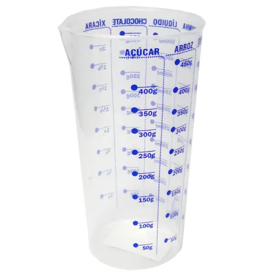 Copo Medidor transparente com graduação 15cm 1 unidade Dona Cotta
