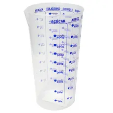 Copo Medidor transparente com graduação 15cm 1 unidade Dona Cotta