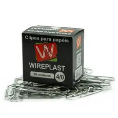 Caixa de Clips para papéis Aço Zincado 2/0, 3/0 e 4/0 50 à 100 unidades WirePlast