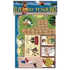 Jogo de Tabuleiro 27cm 1 unidade Ilha do Tesouro PMBI