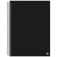 Animativa Caderno Universitário Escolar Capa Preta KBOM Black 200 x 275mm 1 à 20 matérias