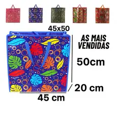 Sacola Reutilizável Grandes Dimensões – Super Resistente e Ecológica