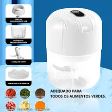 Mini Processador Manual Triturador de Alimentos 3 Laminas