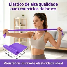 2  Kit Faixa Elástica Fisioterapia Academia Thera Band Para Exercícios Multifuncionais