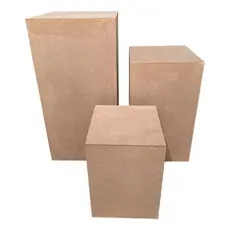 Trio de Cubos em Mdf- Decoração Criativa Para Espaços Festivos
