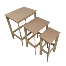 Trio De Mesa Provençal Mdf Decoração Festas P M G Oferta
