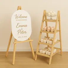 Combo Perfeito: Escadinha Decorativa + Cavalete para Recepção!
