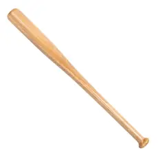 1 Taco de Madeira Beisebol 70cm Bastão Madeira Cru Natural Resistente