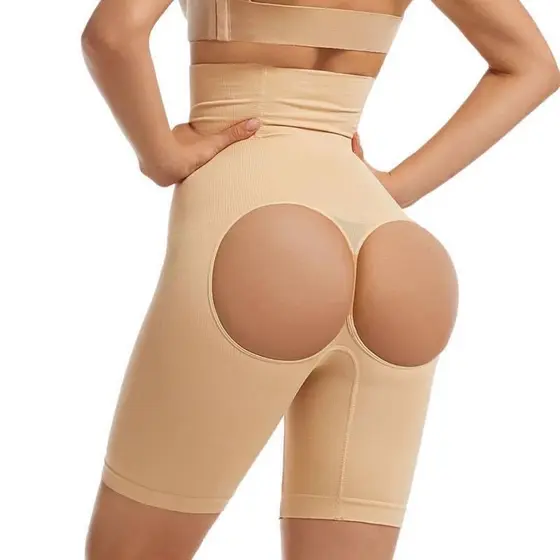 Calcinha short cinta levanta empina bumbum 4 BARBATANAS zero barriga modeladora 2 em 1(FIO DENTAL)