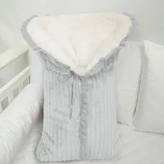 Porta Bebe Plusch Pelo Carneiro Saco Bebe Saquinho de Dormir Pelo Carneiro