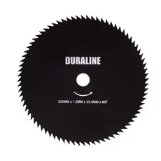 Disco Lâmina para Roçadeira 80 Dentes 255mm Duraline