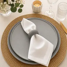 Anel Porta Guardanapo Kit Decorativo para Mesa Posta Sofisticada Jantar Almoço e Eventos