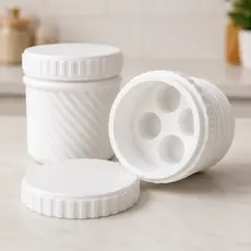 Porta Ampolas 3ml e 5ml Estojo Organizador Rígido para 4 Frascos com 4 Tampas Proteção e Transporte