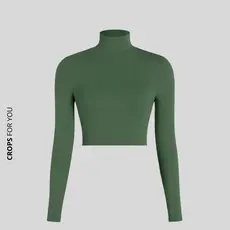 Blusa Cropped Canelado Diversas outras Cores Básicas