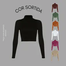 Cropped Manga de segunda escolha com pequenos defeitos *COR SORTIDA*