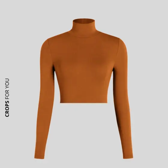 Cropped Manga Cores da Moda Básicas Inverno 2024
