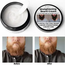 80g Masculino Alisamento Creme De Barba Para Homens Cuidados Longa E Encaracolada I1H9