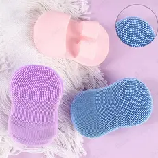 Mini Dedo Rosto Escova Manual Cabelo Macio Silicone Limpeza Massagem N9t3