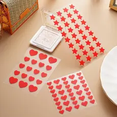 Adesivos De Acne Em Forma De Estrela De Coração Vermelho Hidrocolóide Adesivo De Beleza À Prova D'água O6y8
