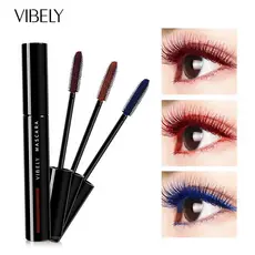 Rímel Colorido Para Cílios , À Prova D'água , Longa Duração , Ondulado , Grosso , Azul , Verde , Vermelho Z1j8
