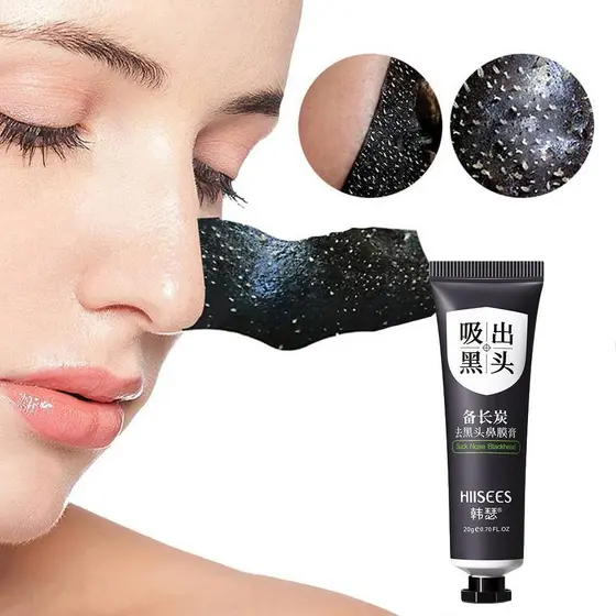 Cravo Nariz Máscara Creme Rosto Poros Tira Preta Peeling Remoção Limpeza Facial