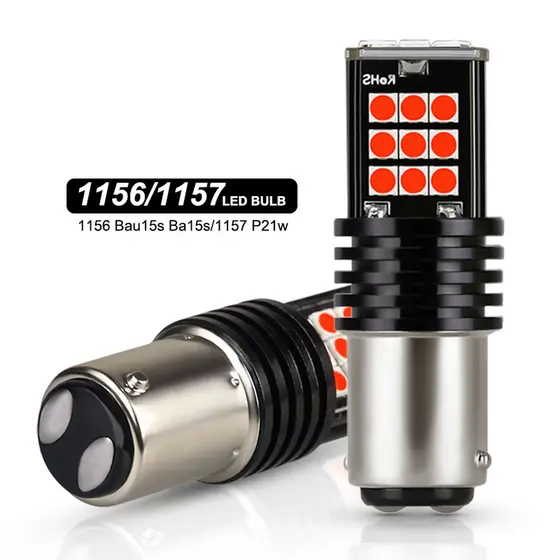 2 Peças Lâmpada Led 3030SMD Canbus 1157 Bay15d P21/5w Ba15s P21w/1156 Bau15s