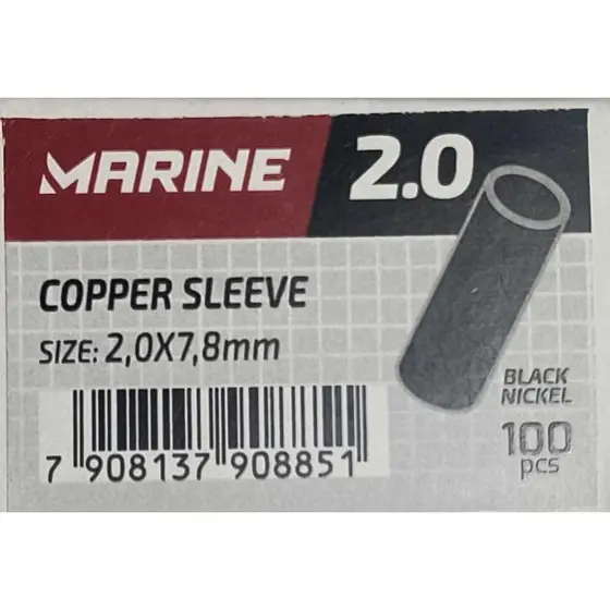 luva conexao anilha sleeve MARINE SPORTS  para encastroar anzol de pesca com 100 unidades