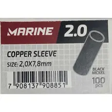 luva conexao anilha sleeve MARINE SPORTS  para encastroar anzol de pesca com 100 unidades