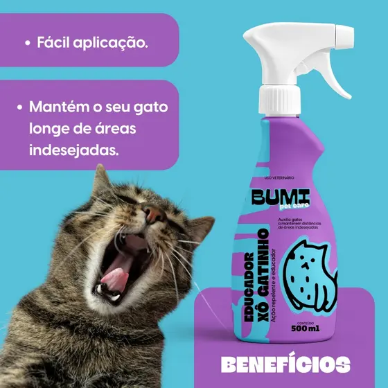 Afasta Gato Bumi Pet Educador Sanitário Xo Gatinho para Gatos 500 ml