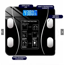 Balança Bioimpedância Digital Profissional Suporta Até 180kg via Bluethooth