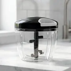 Processador Manual De Alimentos Grande 5 Lâminas Em Aço inox 900ml ou 500 ml