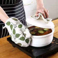 KIT 2 Pçs /Conjunto Luva De Cozinha Para Churrasco/Forno