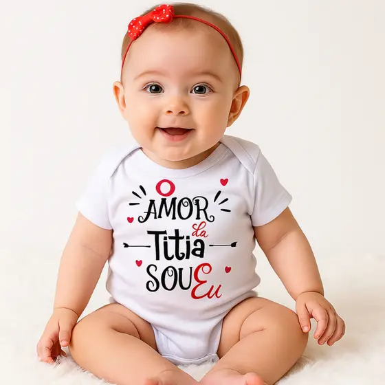 Body Bebê Frase Amor da Titia Sou EU