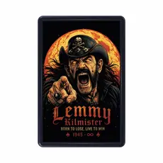 Quadro decorativo Lemmy Kilmister Motorhead Born To Lose Tamanho 30x20cm com moldura
