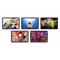 Kit de 5 Quadros Decorativos Com moldura Tamanho 20x30cm Tema Animes
