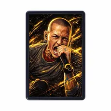 Quadro decorativo Chester Bennington Linkin Park Tamanho 30x20cm com moldura