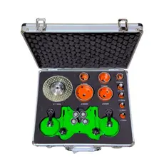 kit jogo de brocas diamantadas esmerilhadeira m14 profissional alta qualidade