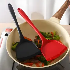 Espátula Silicone Para Frituras Omeletes Lanches Resistentes