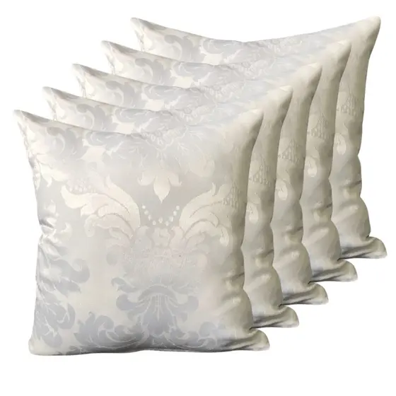 Kit 5 Capas De Almofadas Decorativas Jacquard Medalhão 60x60 Super Grande