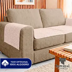 Protetor de Poltrona Sofá Pets Antiderrapante Impermeável 100% Algodão Lavável em Máquina