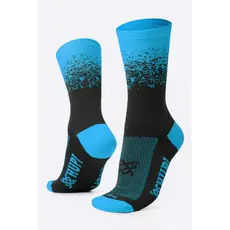 Meia HUPI Splash Azul/Preto