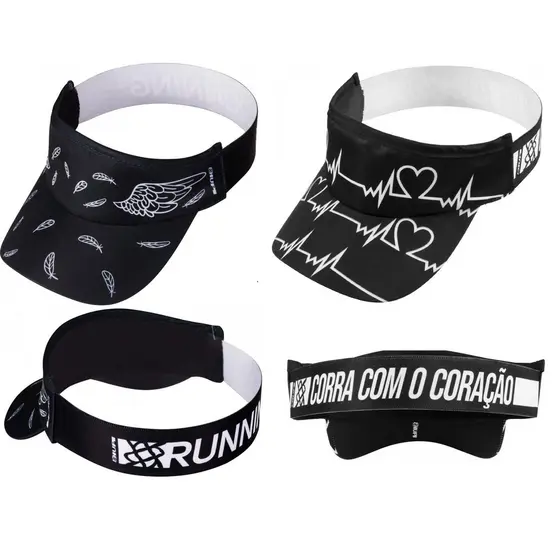 Viseira Para Corrida E Triathlon HUPI - Kit 02 Viseiras Asas