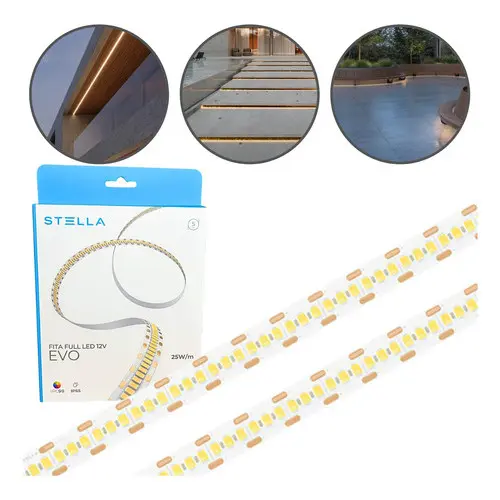 Fita Full Led Evo 25 Stella Ip65 3000k Branco-quente 127/220v 12v FITA LED iluminação
