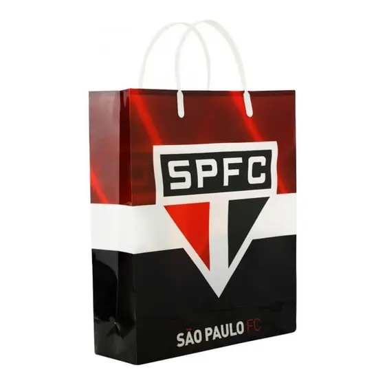 Sacola De Presentes Cores Time 33x9x27cm - São Paulo
