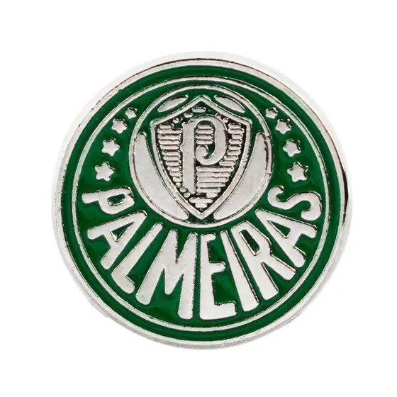 Broche Botton Pin Metal Escudo Time 2.3x2cm - Palmeiras
