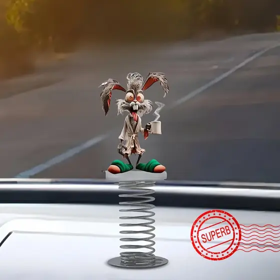 Bonito Engraçado Boca Grande Macaco 2d Acrílico Ornamentos Carro Música Balanço Decoração E8